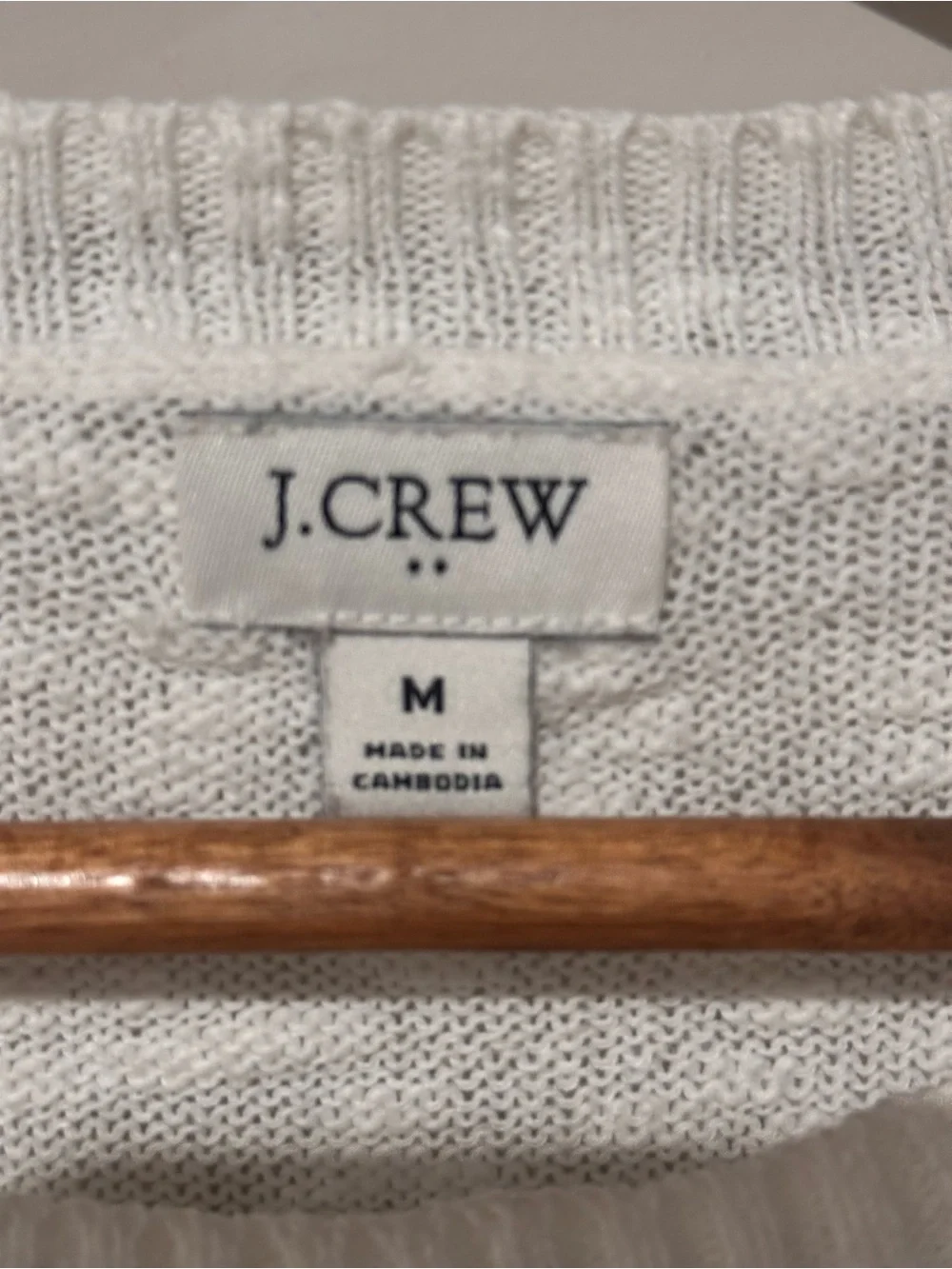 J. Crew Soft Cream Crewneck Sweater